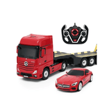 Rastar Licensed 1:26 Radio Control Model - Mercedes-Benz Actros WITH 1:24 AMG GT