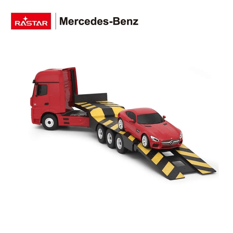 Rastar Licensed 1:26 Radio Control Model - Mercedes-Benz Actros WITH 1:24 AMG GT