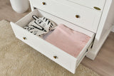 JOY BABY Comet 4 Drawer Chest of Drawer Change Table - White