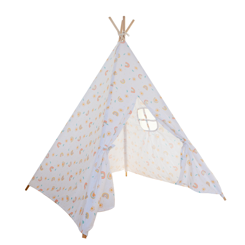 All 4 KIDS White Rainbow Teepee