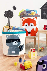 3 Sprouts Storage Bin - Grey Racoon