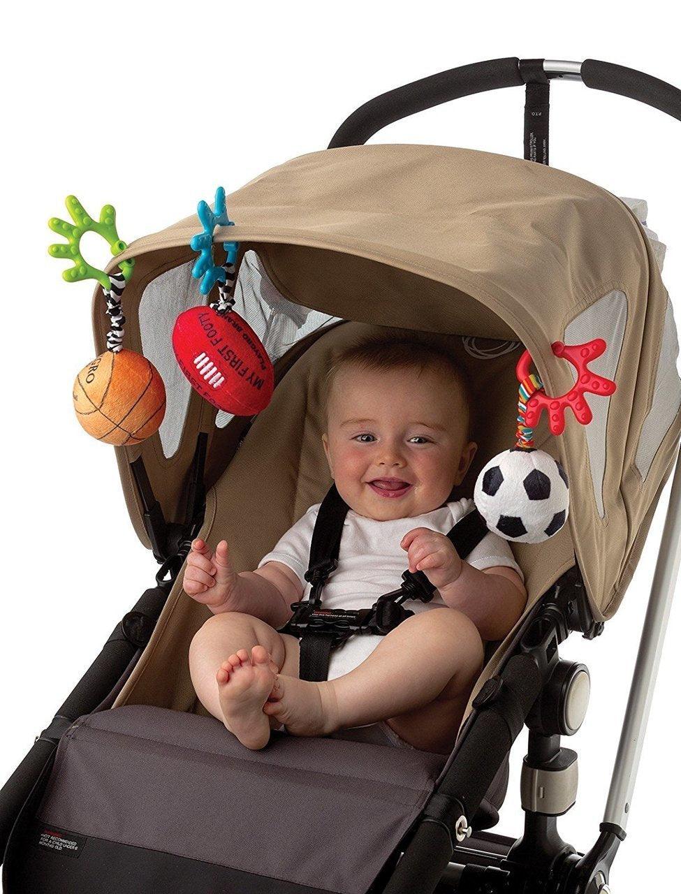 Playgro On The Go Baby Sports Balls Stroller Toy