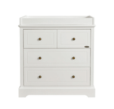 JOY BABY Comet 4 Drawer Chest of Drawer Change Table - White