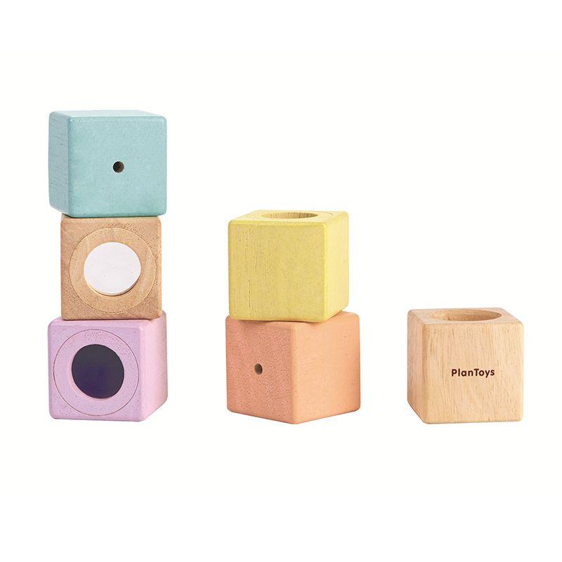 Plan Toys – Sensory Blocks – Set of 6