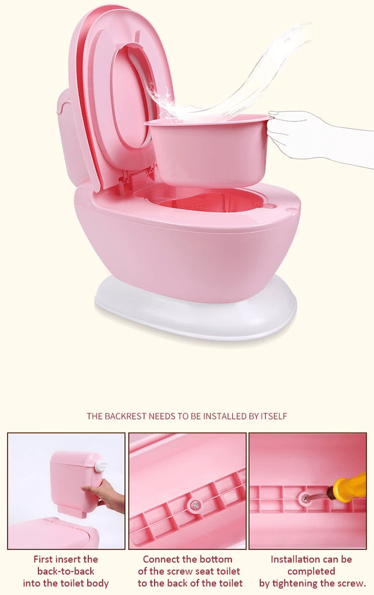 Joy Baby My First Toilet Training Potty with Sound - Pink