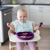 Bumkins Silicone Grip Dish - Purple