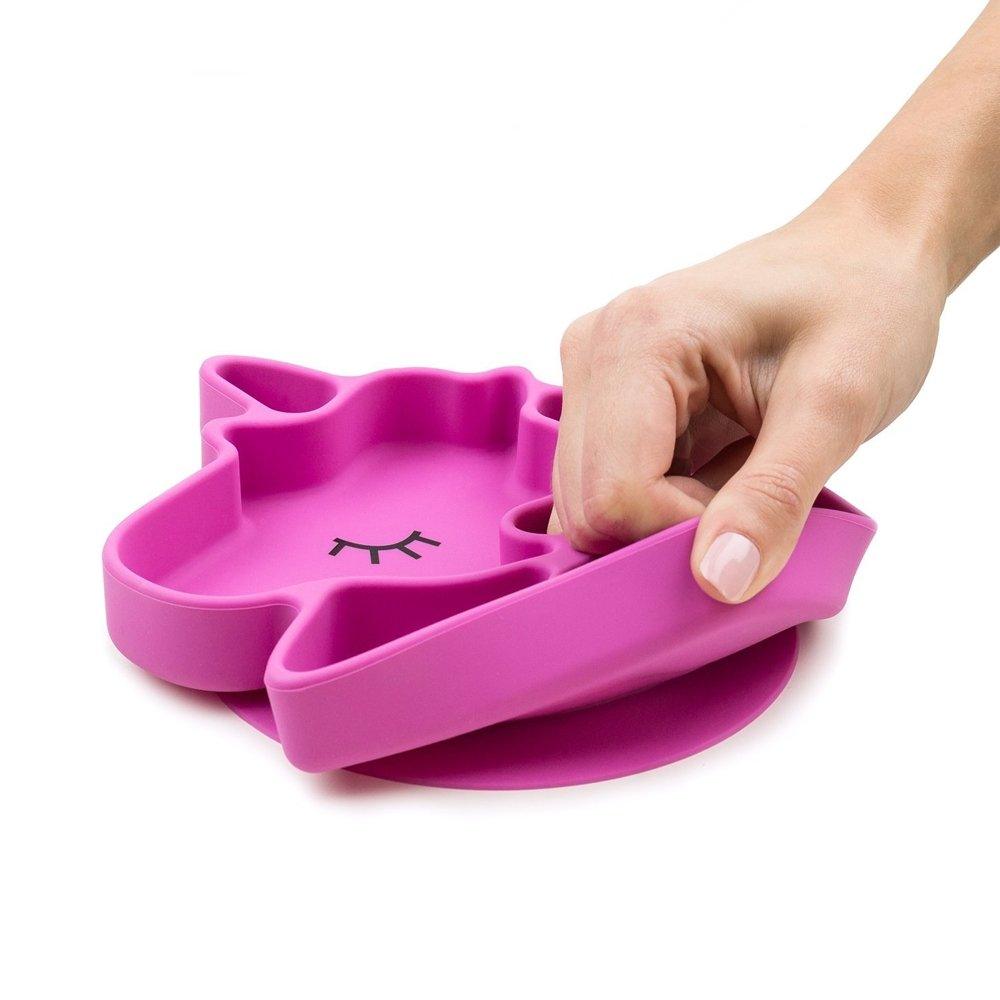 Bumkins Silicone Grip Dish - Unicorn