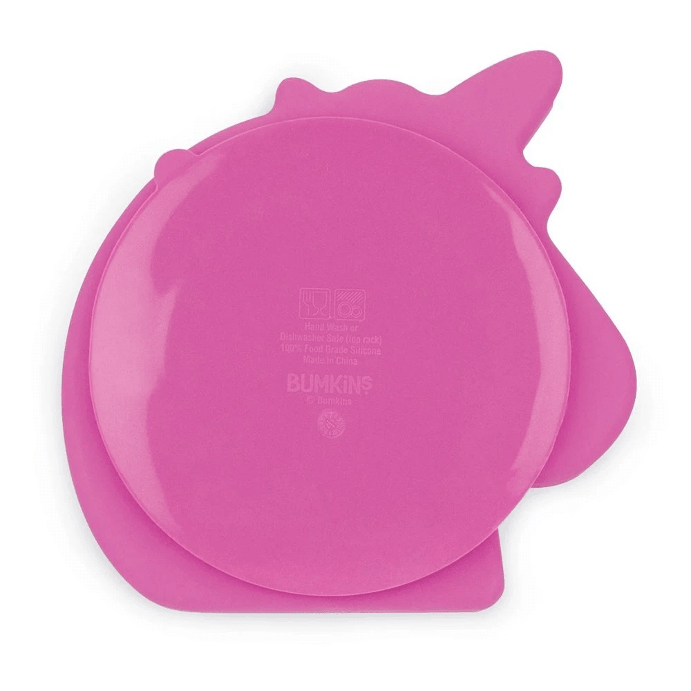 Bumkins Silicone Grip Dish - Unicorn