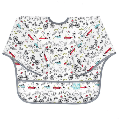 Bumkins Waterproof Sleeved Bib - Urban Bird