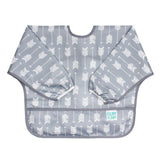 Bumkins Waterproof Sleeved Bib - Grey Arrow