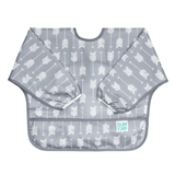 Bumkins Waterproof Sleeved Bib - Grey Arrow