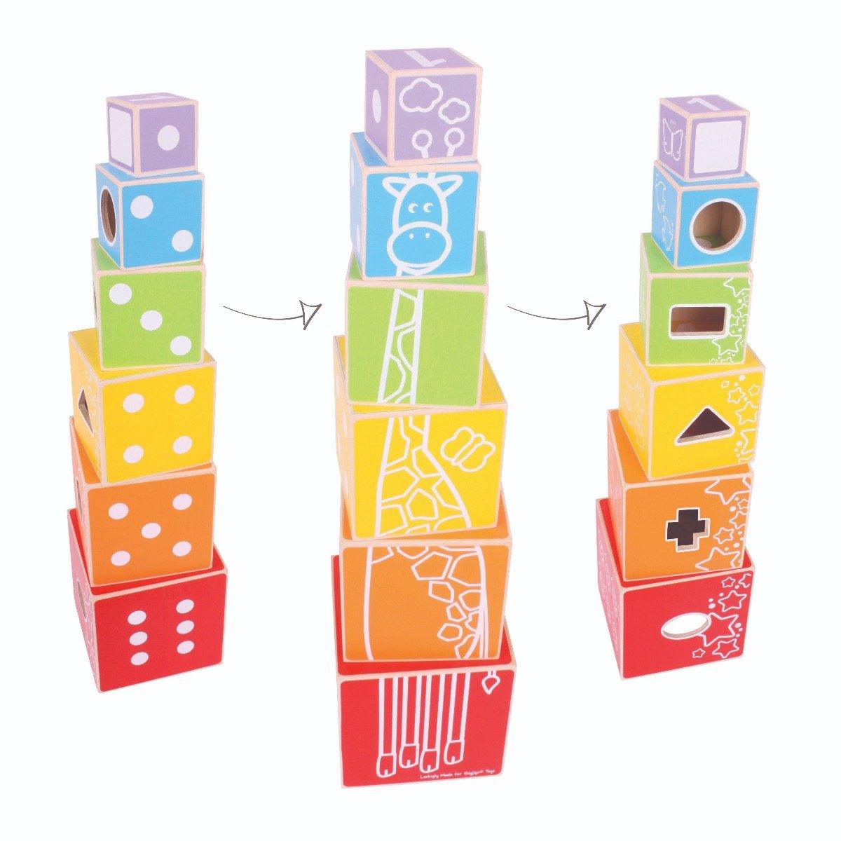 Bigjigs Toys Stacking Cubes