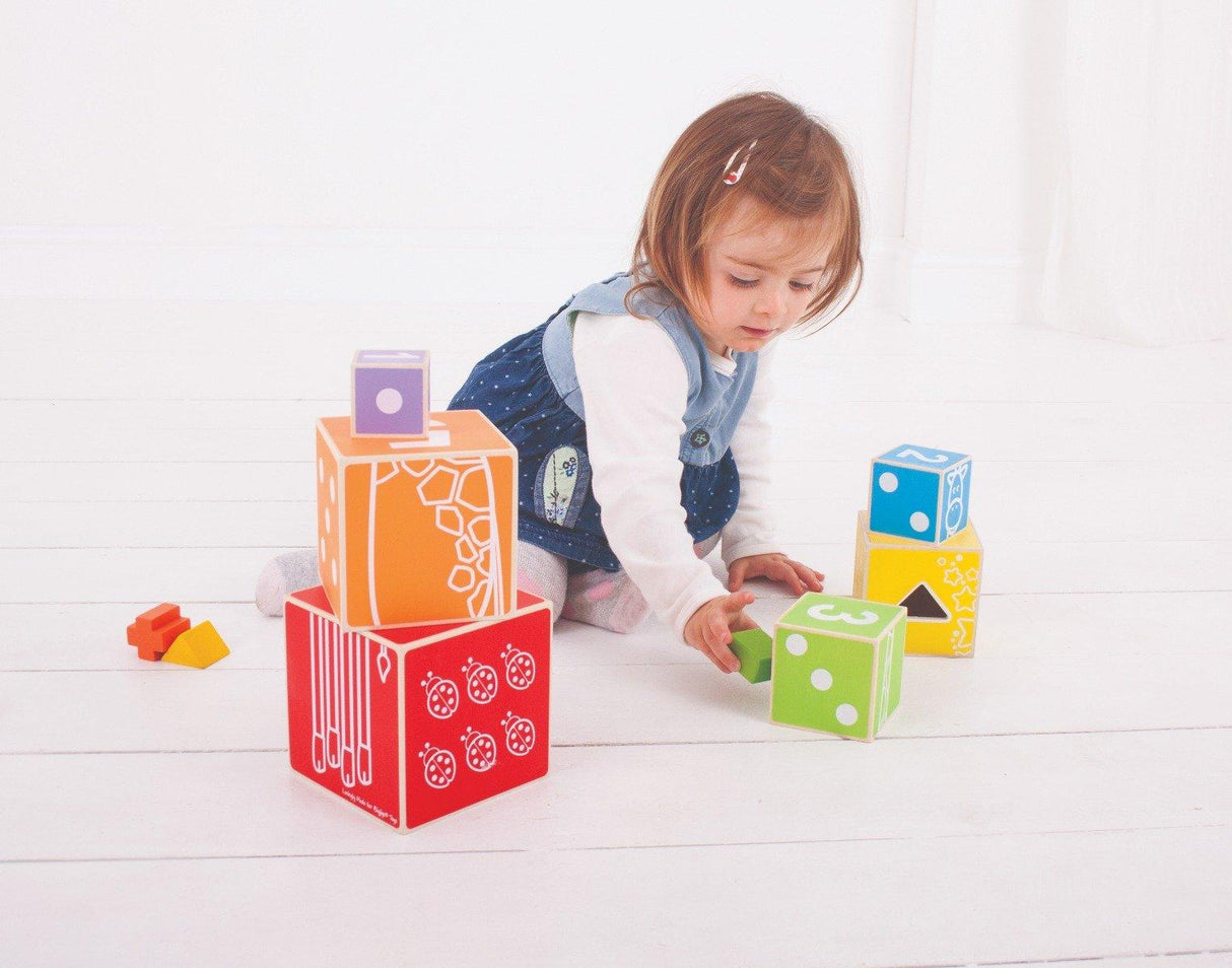 Bigjigs Toys Stacking Cubes