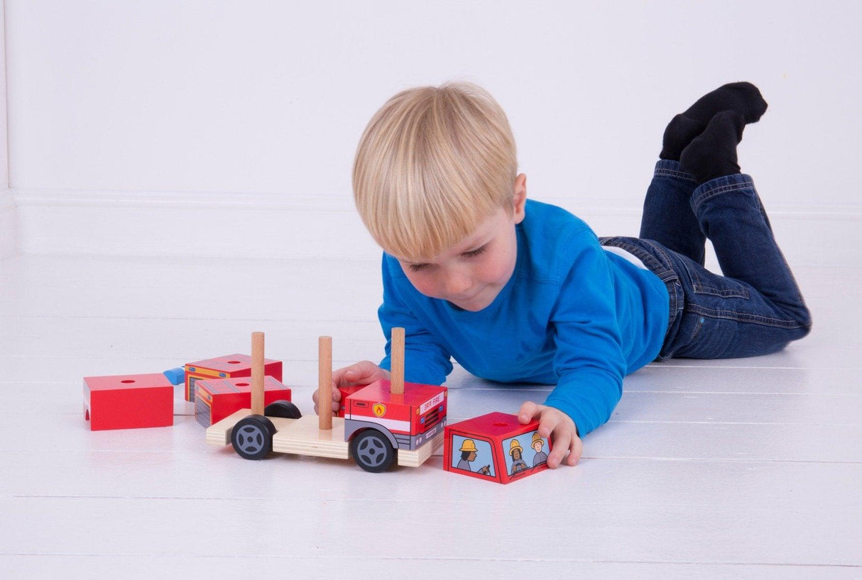 Bigjigs Toys Stacking Fire Engine