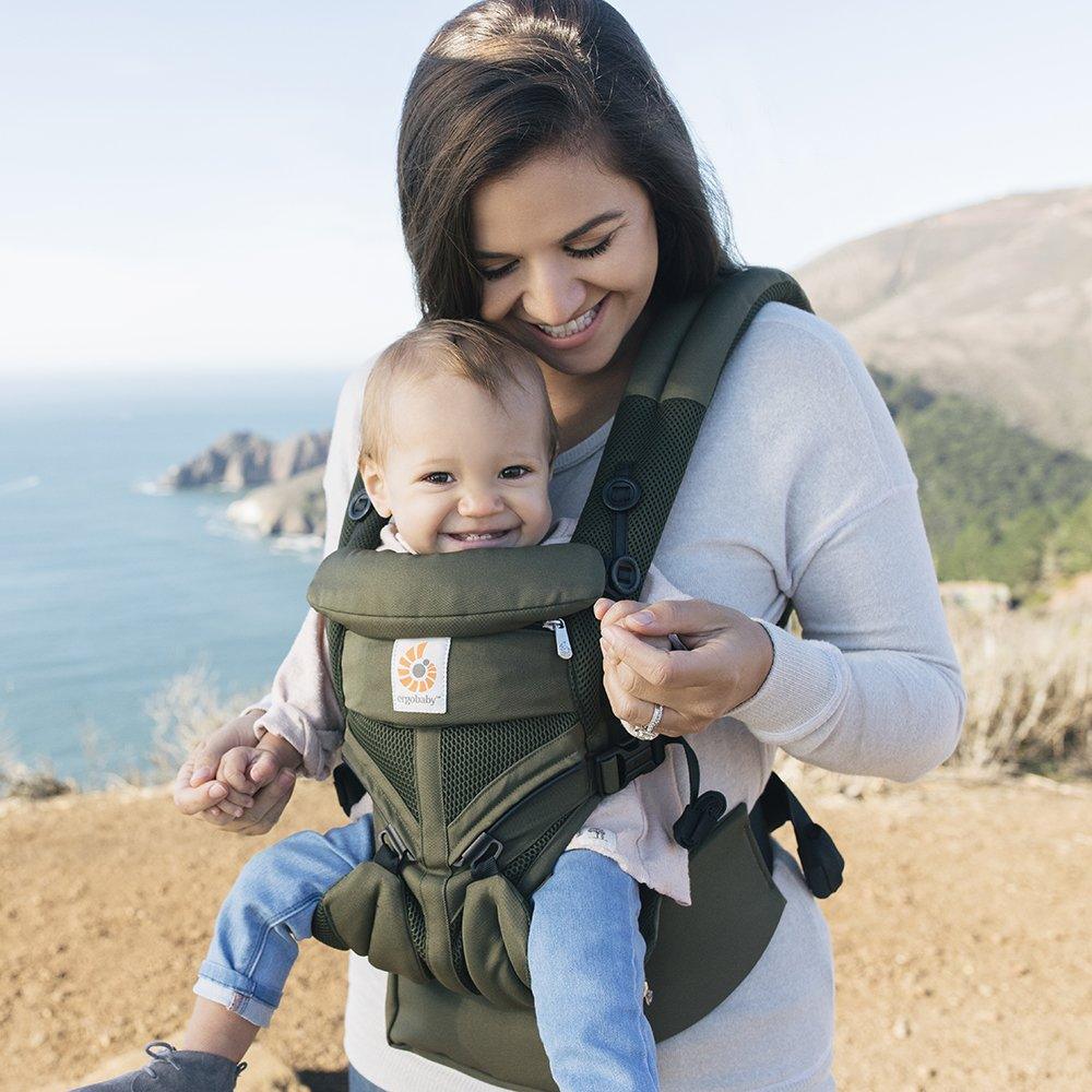 Ergobaby OMNI 360 Cool Air Mesh Baby Carrier-Khaki Green