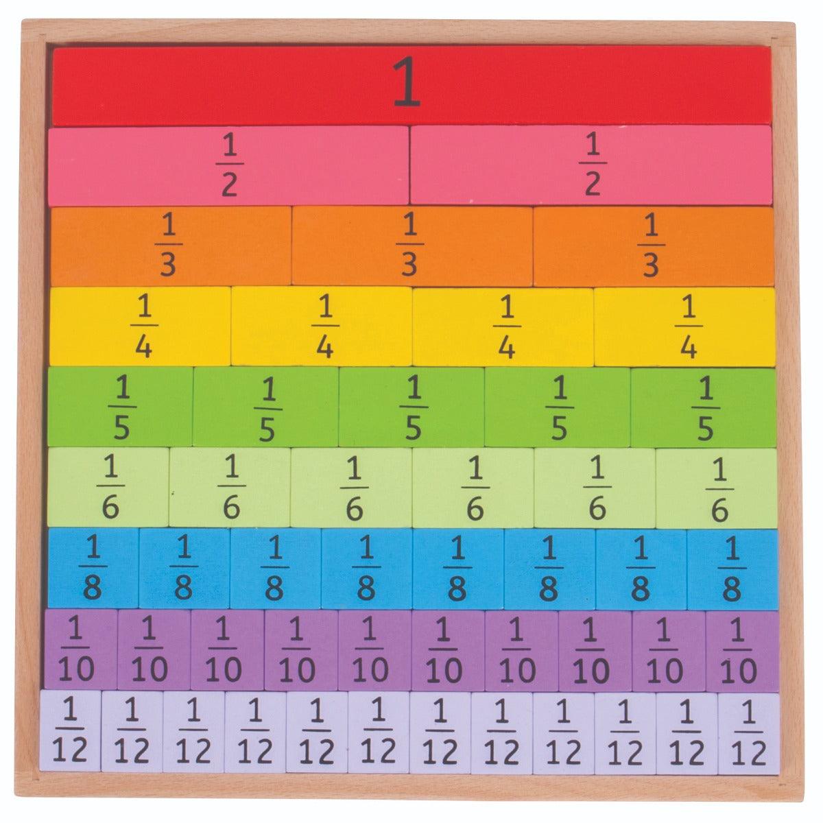 Bigjigs Toys Fractions Tray