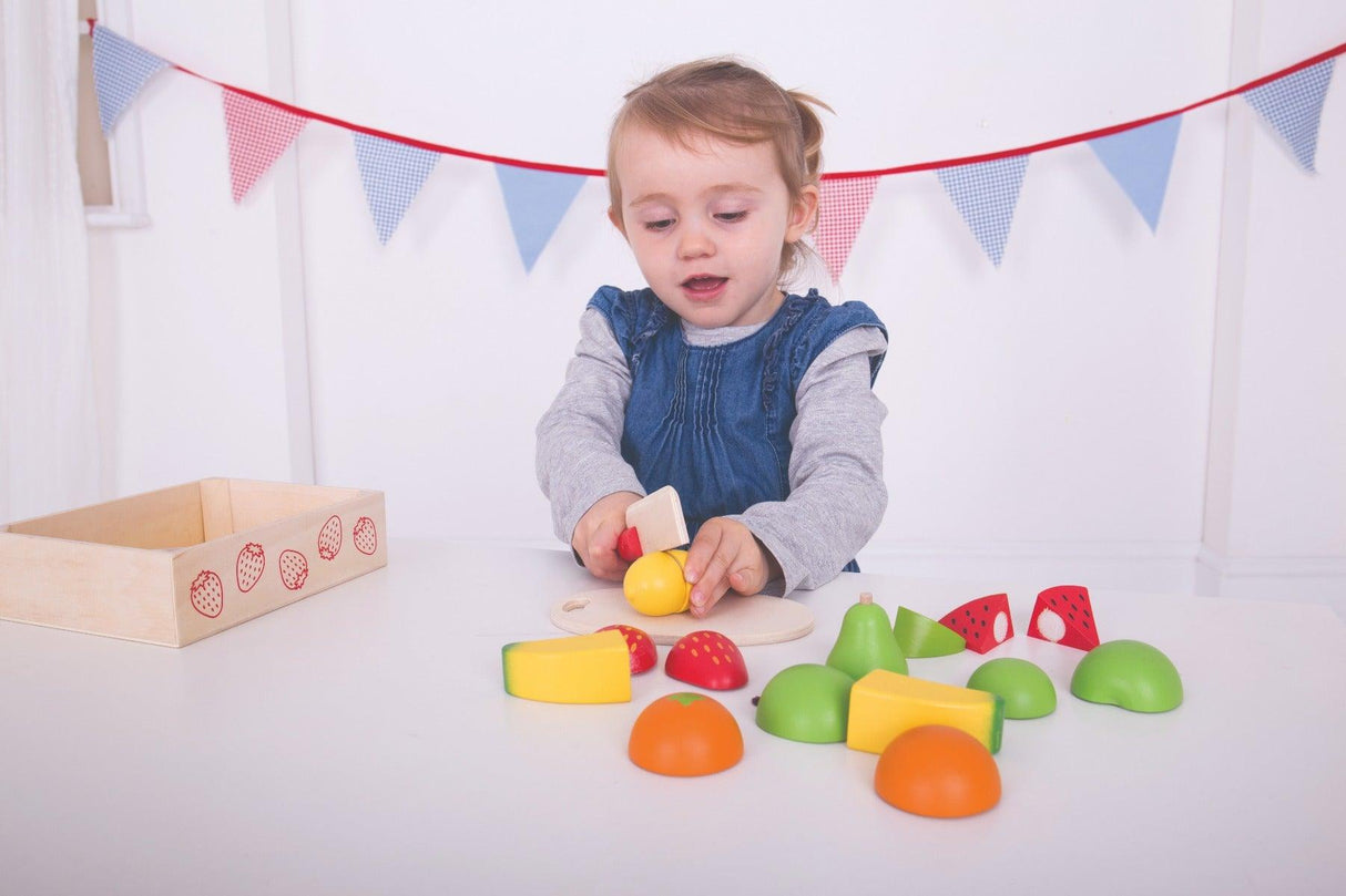 Bigjigs Toys Cutting Fruit Crate