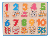 Bigjigs Toys Number and Colour Matching Puzzle