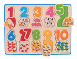 Bigjigs Toys Number and Colour Matching Puzzle