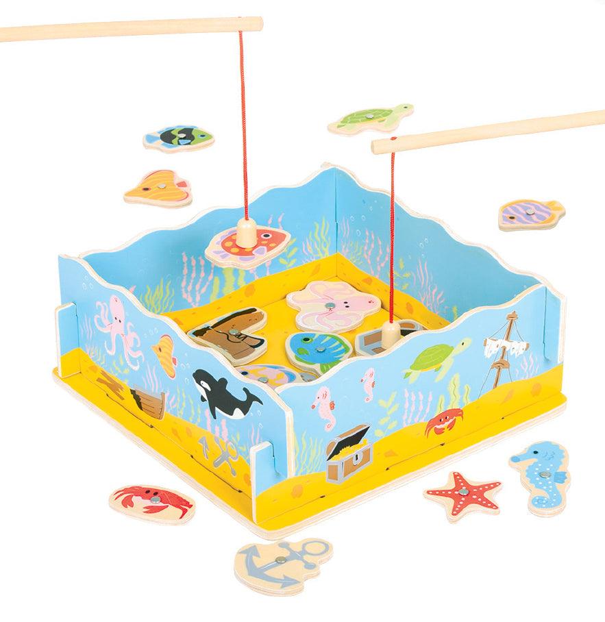 Bigjigs Toys Magnetic Fishing Game with Base