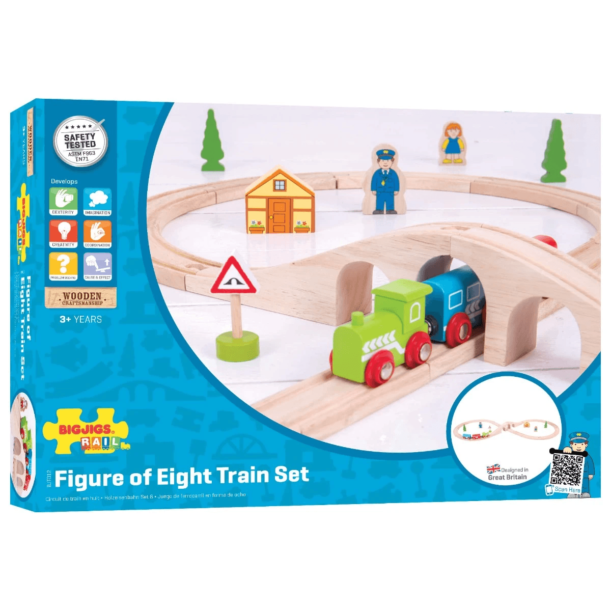 Bigjigs Rail Figure of Eight Train Set