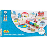 Bigjigs Rail Town and Country Train Set