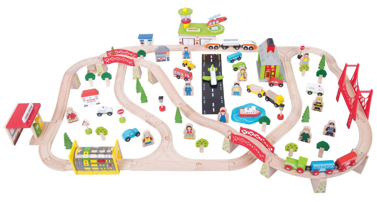 Bigjigs Rail Transportation Train Set