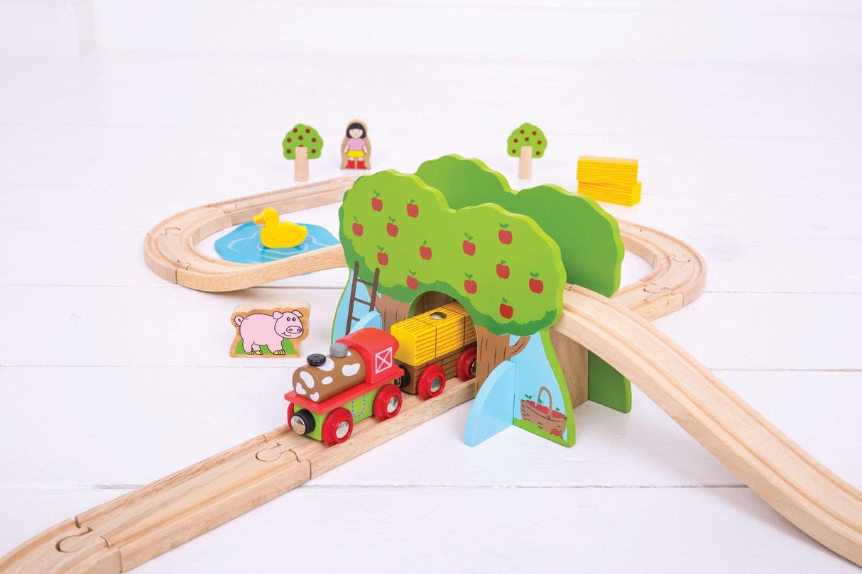 Bigjigs Rail Farm Train Set