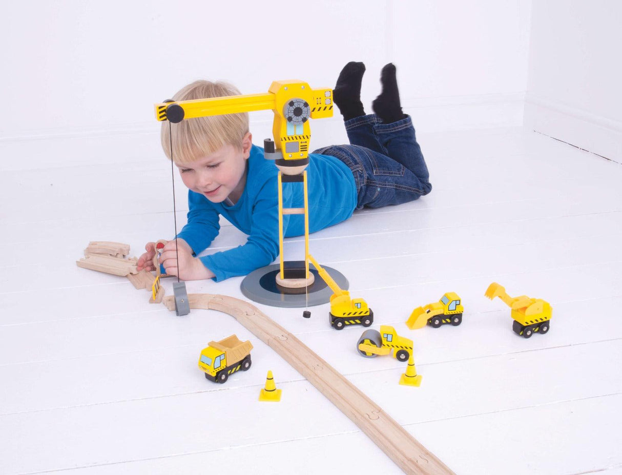 Bigjigs Rail Big Crane Construction Set