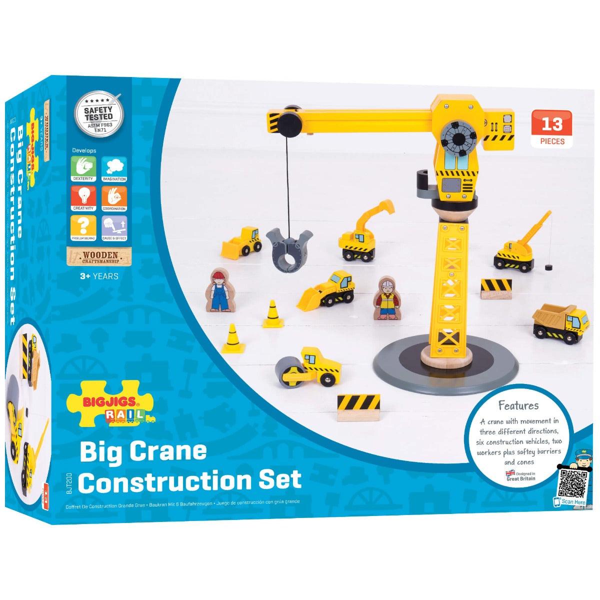 Bigjigs Rail Big Crane Construction Set