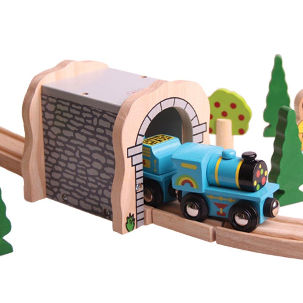 Bigjigs Rail Blue ABC Engine