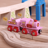 Bigjigs Rail Pink 123 Engine