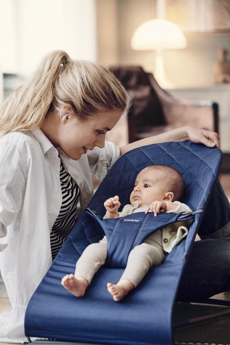 Babybjorn Bouncer Bliss - Blue Cotton