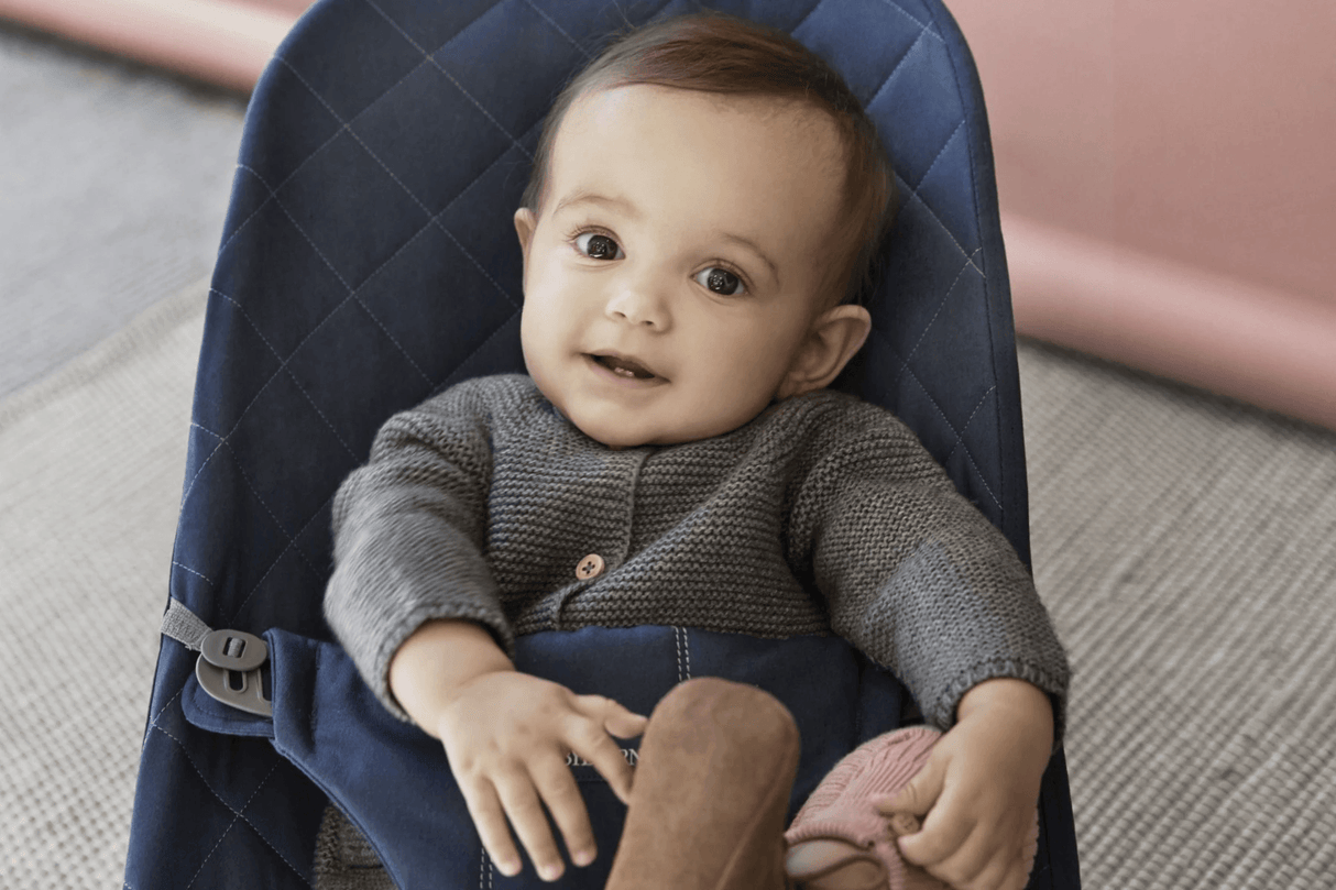Babybjorn Bouncer Bliss - Blue Cotton