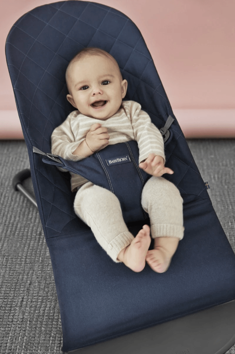 Babybjorn Bouncer Bliss - Blue Cotton