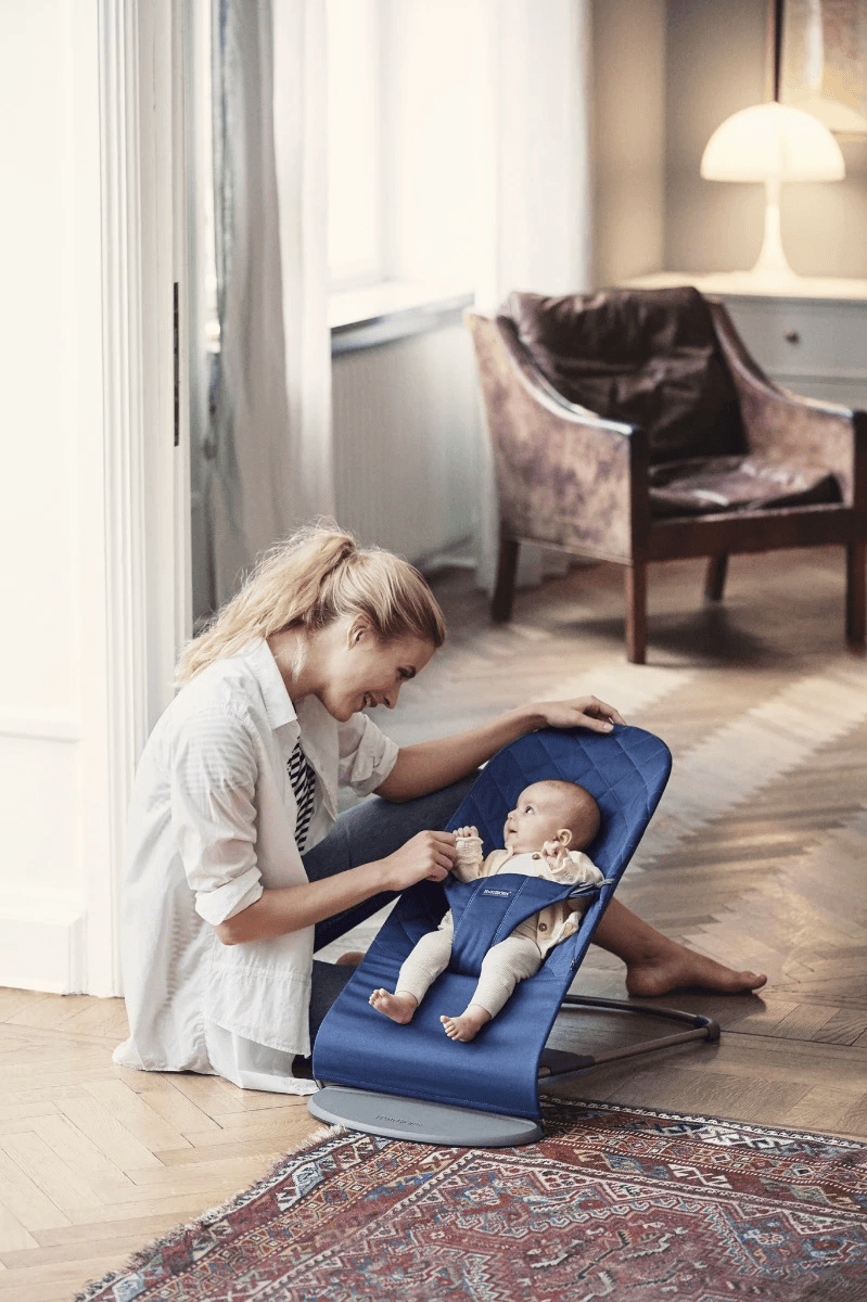 Babybjorn Bouncer Bliss - Blue Cotton