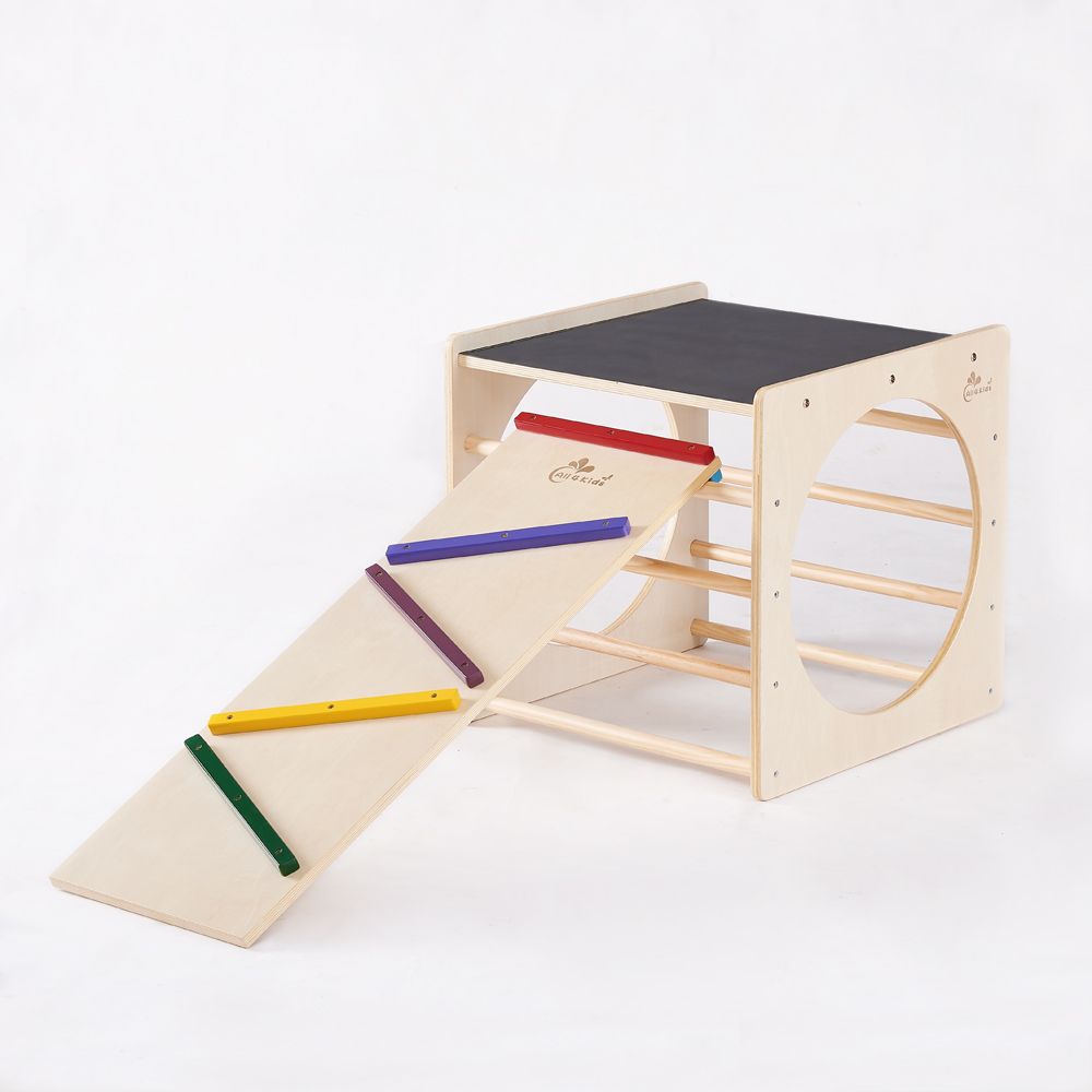 All 4 Kids Ian Pikler Play Cube with Blackboard