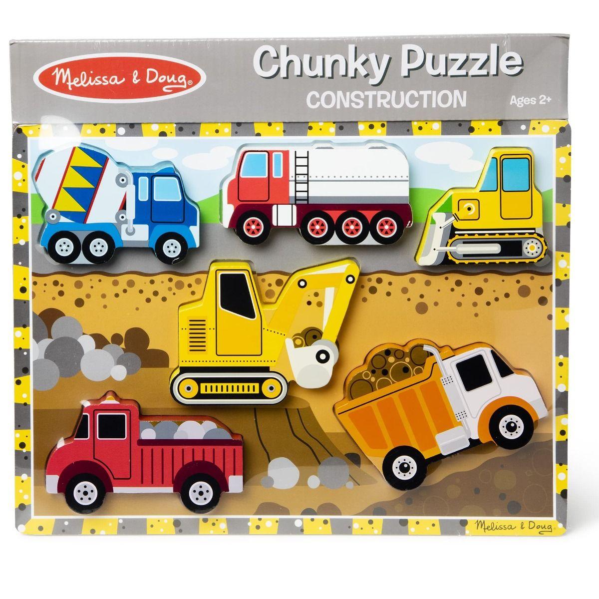 Melissa & Doug Construction Chunky Puzzle