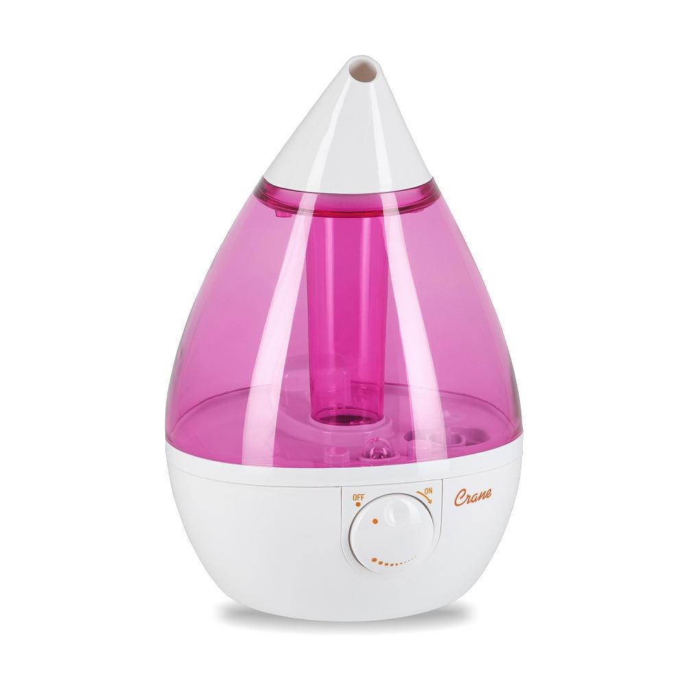 Crane Ultrasonic Humidifier 3.75l Drop - White/Pink