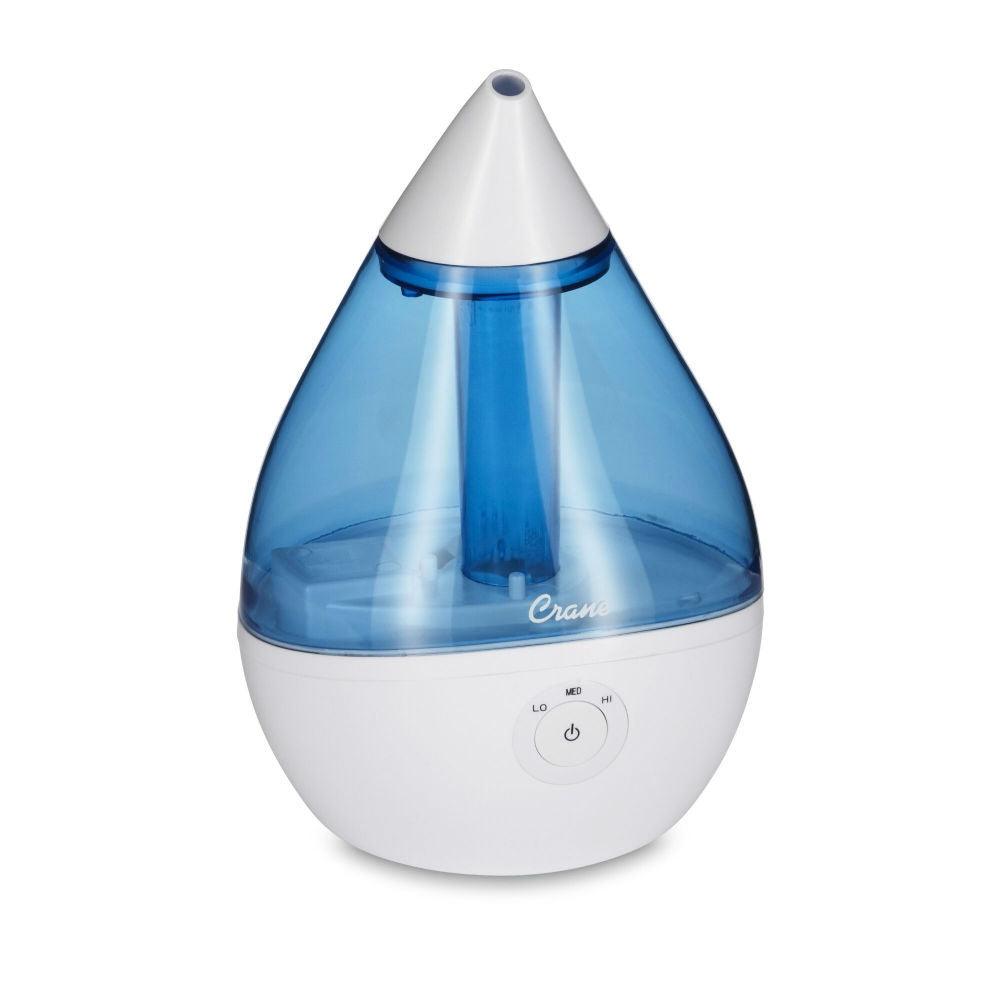 Crane Ultrasonic Humidifier 1.9L Droplet - White/Blue