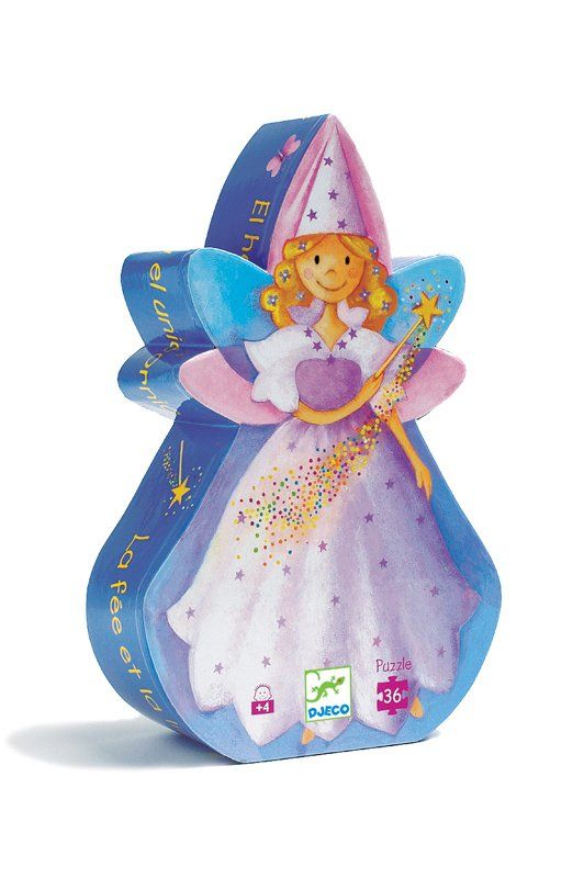 Djeco Fairy And Unicorn 36pc Silhouette Puzzle