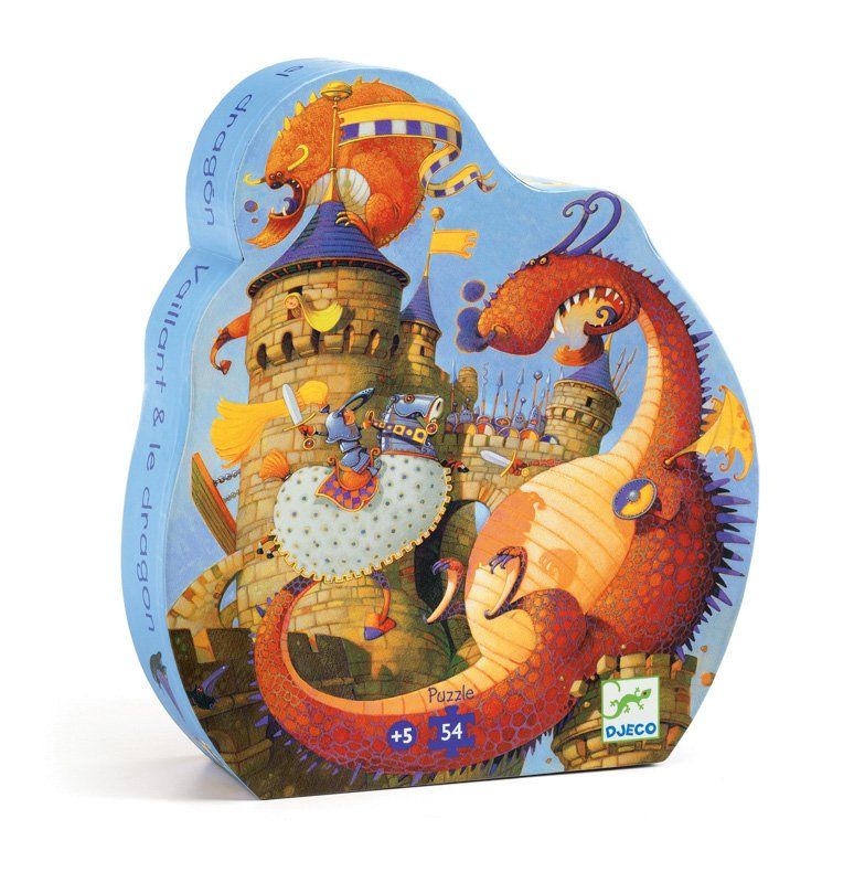 Djeco Vaillant And The Dragon 54pc Silhouette Puzzle