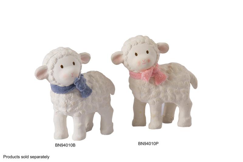 Tikiri Lila Lamb Rubber Toy - Pink - Window Box