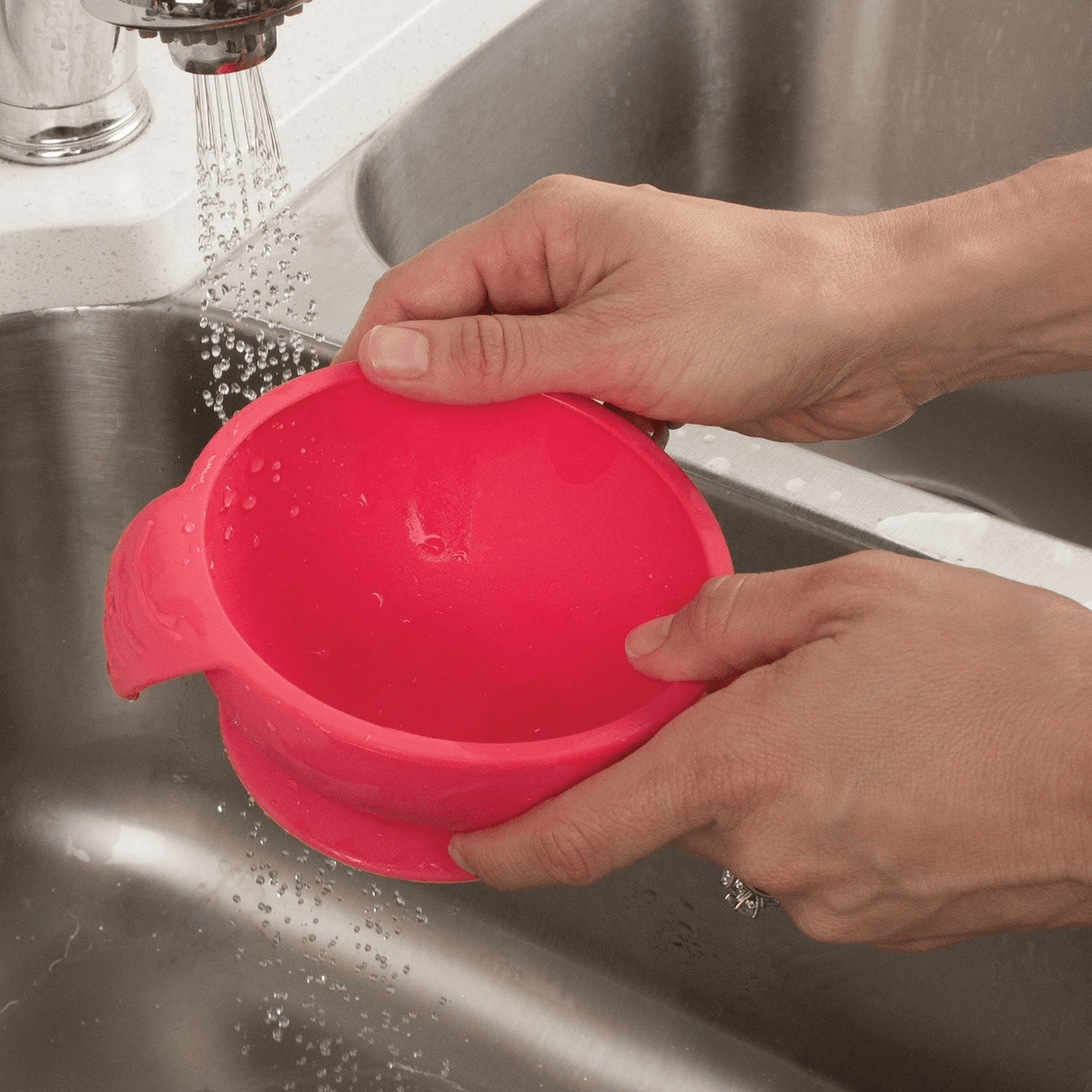 Bumkins Silicone First Feeding Set - Silicone Red