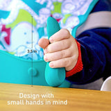 Marcus & Marcus Silicone Palm Grasp Spoon & Fork Set- Ollie