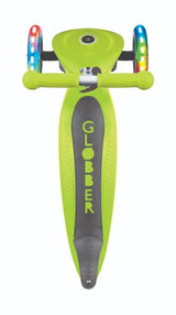 Globber Primo Foldable Scooter with Light and Anodized Tbar - Green