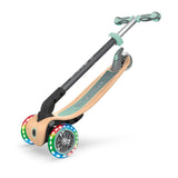 Globber Primo Foldable Wood Scooter with Light - Mint