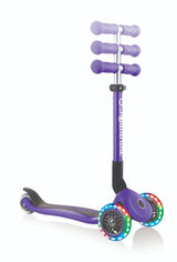 Globber Junior Primo Foldable Scooter with Fantasy Light - Violet