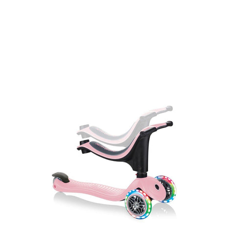 Globber Go Up Sporty 4 in 1 Scooter with Light - Pastel Pink