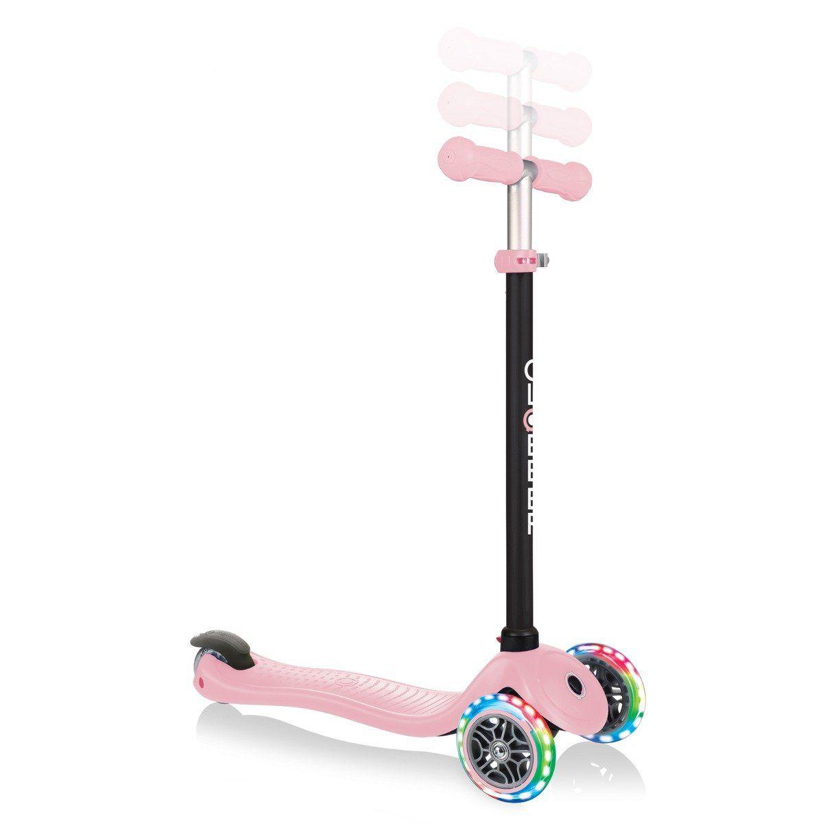 Globber Go Up Sporty 4 in 1 Scooter with Light - Pastel Pink